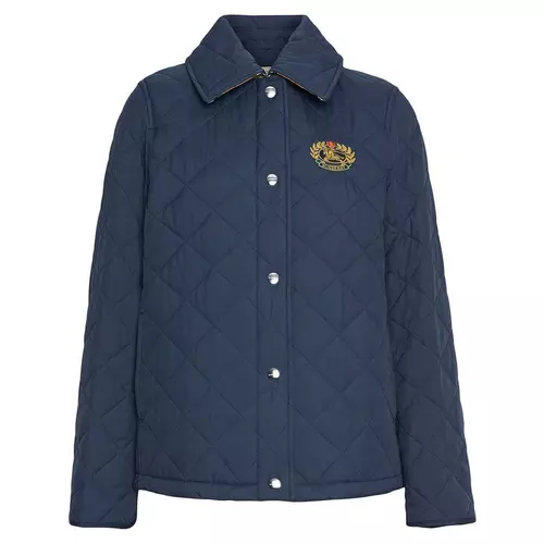 Burberry embroidered crest diamond quilted jacket cheap