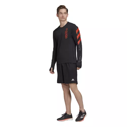 adidas FAST GFX LS TEE mu ka majica dug rukav za tr anje crna