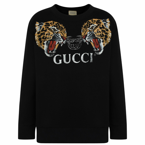 Gucci children's sweatshirt with leopards new arrivals