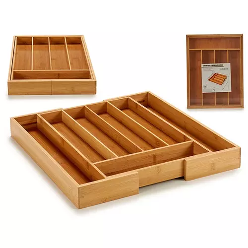 Organizator Pribora za Jelo Bambus (29 x 5 x 38 cm) - Jeftinije.hr