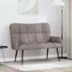 vidaXL Dvosečna zofa Taupe 115 x 61 x 87 cm blago