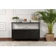 HANAH HOME Konzola Solace Wood Black Black