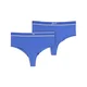Womens Puma High-Rise Brazilian Bottoms (2-pack), Blue, Size S, Clothing