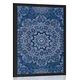 Plakat modra Mandala z abstraktnim vzorcem - 60x90 no frame