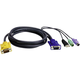 ATEN KVM priključni kabel [2x PS/2-vtič, USB 2.0 vtič A, SPHD-15-vtič - 1x SPHD-15-vtič] 3 m črn ATEN