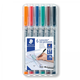 Staedtler Lumocolor Nonpermanent markeri, M, 6/1, u futroli