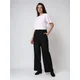 Sinsay - Wide leg pantalone - crno