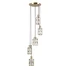 ITALUX PND-40668-5-HBR - Luster na sajli ALMA 5xE27/40W/230V zlatna
