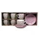 PORCELAN SET ZA KAFU 220ml 6/1 (PRUGE/ROZE) RXG-N6001B