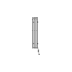 Mexen Pino električni grelnik z obešali za brisače 1405 x 242 mm, 200 W, črn - W301-1405-242-00-70