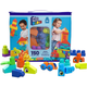 MEGA BLOKS Velika vreča kock - modra (150) HHM96