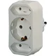 adapter ZA EVRO VTIČNICE, 3-KRATNI, BEL