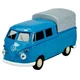 VW T1 pick-up z dvojno kabino moder 1:34