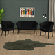 ATELIER DEL SOFA Sofa i fotelja Daisy Black Metal Black