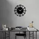 WALLXPERT Metal Wall Clock 15 Black