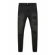 Mens Heavy Destroyed Jeans Black