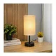 Brilagi - Stona lampa sa USB priključkom TABLON 1xE27/25W/230V crna/bež