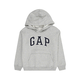 GAP Majica HERITAGE mornarska/svetlo siva/bela