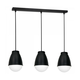 Luster na sajli CARYON 3xE14/60W/230V crna