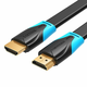 Vention Flat HDMI Cable VAA-B02-L075, 0.75m, 4K 60Hz (Black)