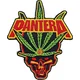 Pantera Leaf Skull Iron-On Patch