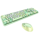 Wireless keyboard + mouse set MOFII Sweet 2.4G (green)