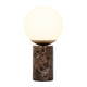 Nordlux - Stona lampa LILLY 1xE14/25W/230V mermer/braon