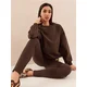 Sinsay - Oversize crewneck duks - braon
