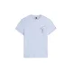 Tommy Jeans Majica Signature Logo  chamois / svetlo modra / sliva / črna
