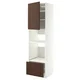 METOD / MAXIMERA Visoki element za ugradne uređaje, bela/Sinarp smeđa, 60x60x220 cm