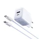 Moxom mx-hc206 Kucni punjac 18w fast pd 20w type c na type c plavi ( P1259 )