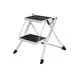 Songmics Dve stopničasti lestev 2 stopnji 50x35x555 cm Bela