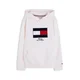 TOMMY HILFIGER Majica HERITAGE svetlo bež/krvavo rdeča/črna/bela