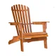 Vrtni ležalnik ADIRONDACK, zložljiv, 69 x 84 x 94 cm, naravno rjava Casaria