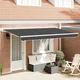 Retraktilna tenda Antracit 350 x 200 cm Poliester in aluminij - vidaXL - Antracit - 22.61 - 350 x 200 cm - 2025-vidaXL