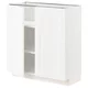 METOD Podni element s policama/2 vrata, bela Enköping/bela im. drveta, 80x37 cm