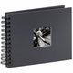 HAMA "Fine Art" spiralni album, 24 x 17 cm, 50 crnih stranica, sivi