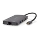 Nedis USB adapter z več vrati | USB 3.2 Gen 1 | USB-C moški | HDMI izhod/mikro SD/RJ45 ženski/SD/USB-C ženski/3x USB-A ženski | 5 Gbps | 0,20 m | Okrogla | Pozlačeno | PVC | antracit | Škatla