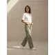 Sinsay - Straight wide leg farmerke sa visokim strukom - zeleno