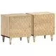 Vidaxl vidaXL Nočne omarice, komplet 2, 40x33x46 cm, masiven mangov les