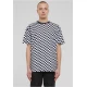 Mens T-shirt Oversized Check black/white