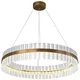Luksemburške kristalne prizme - lestenec 600x50 mm, LED 40W, medenina
