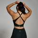 MP Womens Power Cross Back Sports Bra - Black - XL