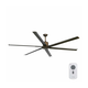 FARO 33462A - Plafonski ventilator ANDROS XL, braon, prečnik 213 cm + daljinski upravljač