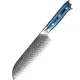 Damaskus kuhinjski nož Tukami - Santoku / Modra KP37504