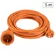 Prosto Produžni strujni kabl 1 utičnica, 5m, H05VV-F 1,5mm2, orange - NV2-5/OR-P