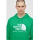 Bombažen pulover The North Face M Berkeley California Hoodie moški, zelena barva, s kapuco, NF0A55GFPO81