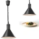 Hendi Lampa za segrevanje jedi - viseča stožčasta črna premer 275 mm 250 W - Hendi 273845