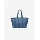 LACOSTE Nakupovalna torba Lacoste Sac Cabas XL Summer Pack Mono Jacquard Denim modra