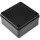 shumee Nadometna doza S-Box 116C - 100x100x50, brez uvodnic, črna IP65